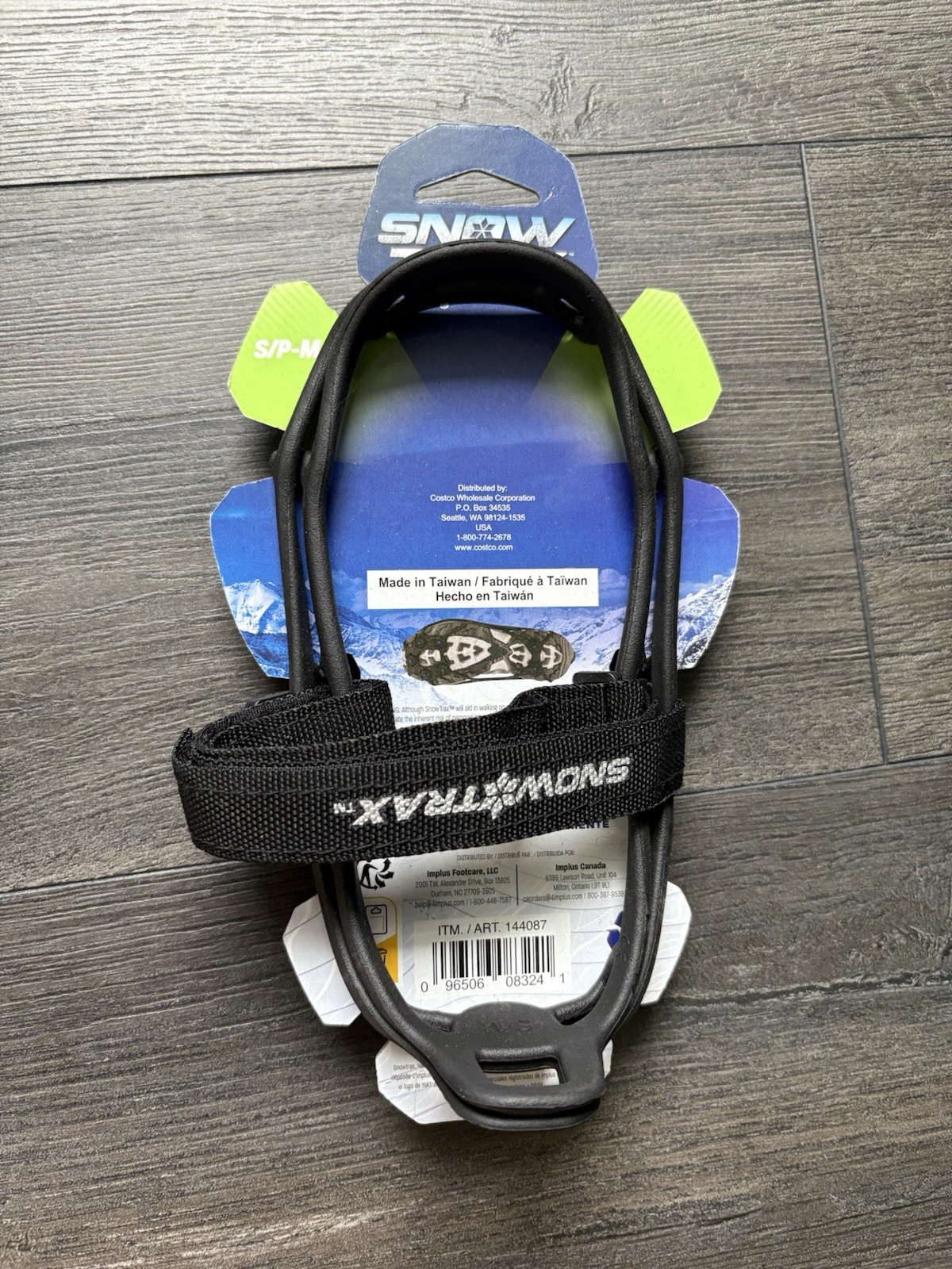 SNOW TRAX by YAKTRAX Adjustable Strap Tungsten Carbide Spikes 1 Pair Size S/P-M