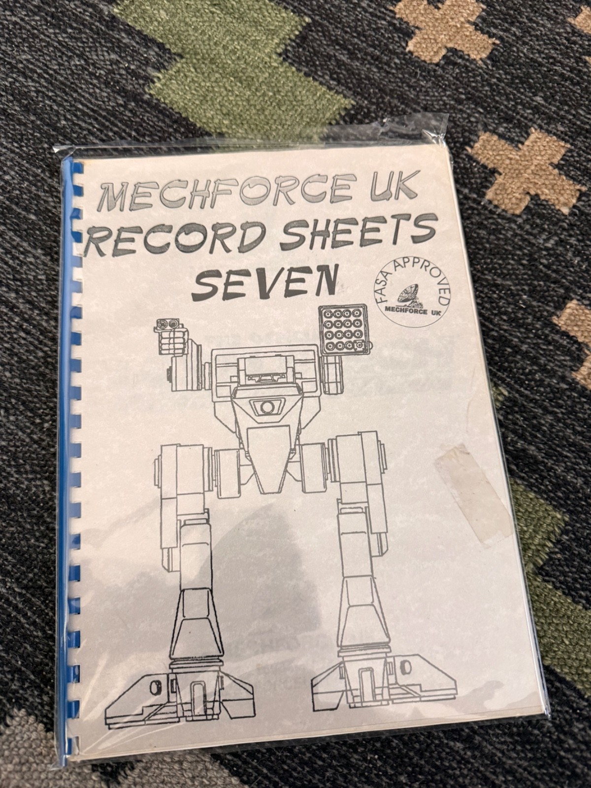 Battletech MechForce UK (MFUK) Record Sheets Seven (3055 Refits) - ULTRA RARE