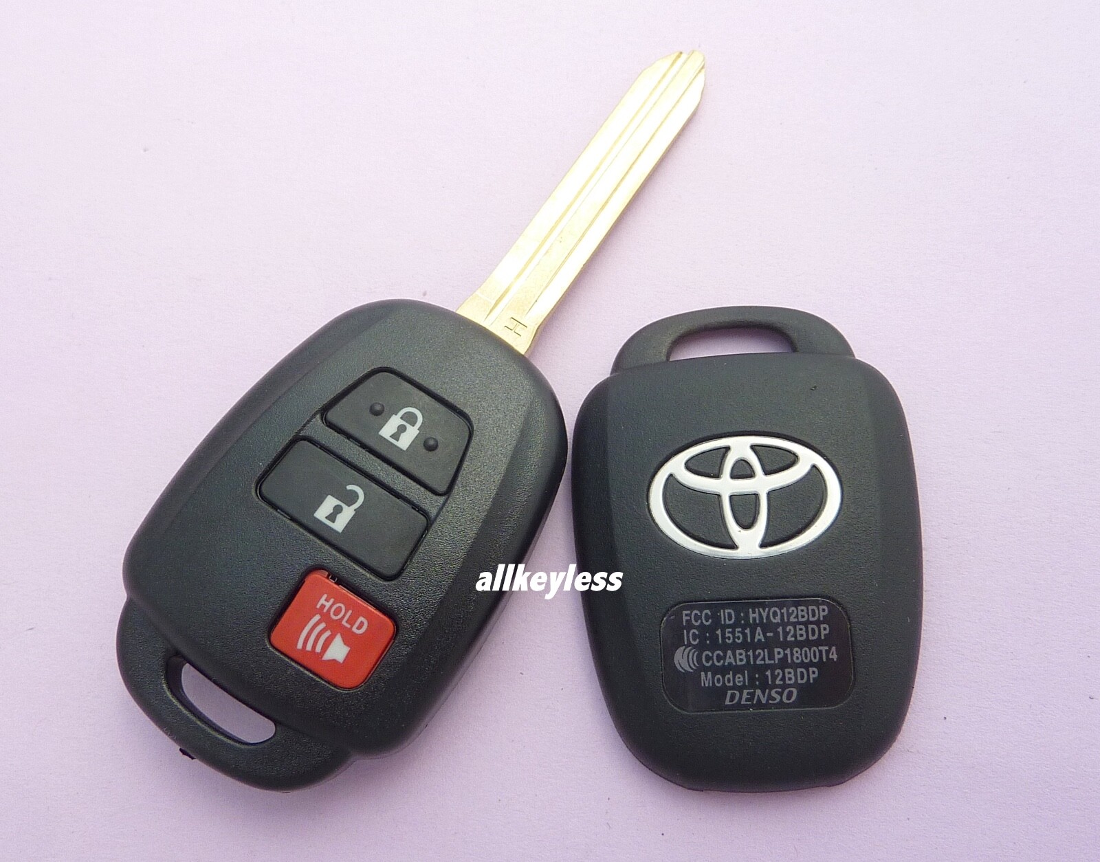 OEM Reshelled 2015-2021 TOYOTA TACOMA keyless entry remote key fob HYQ12BDP