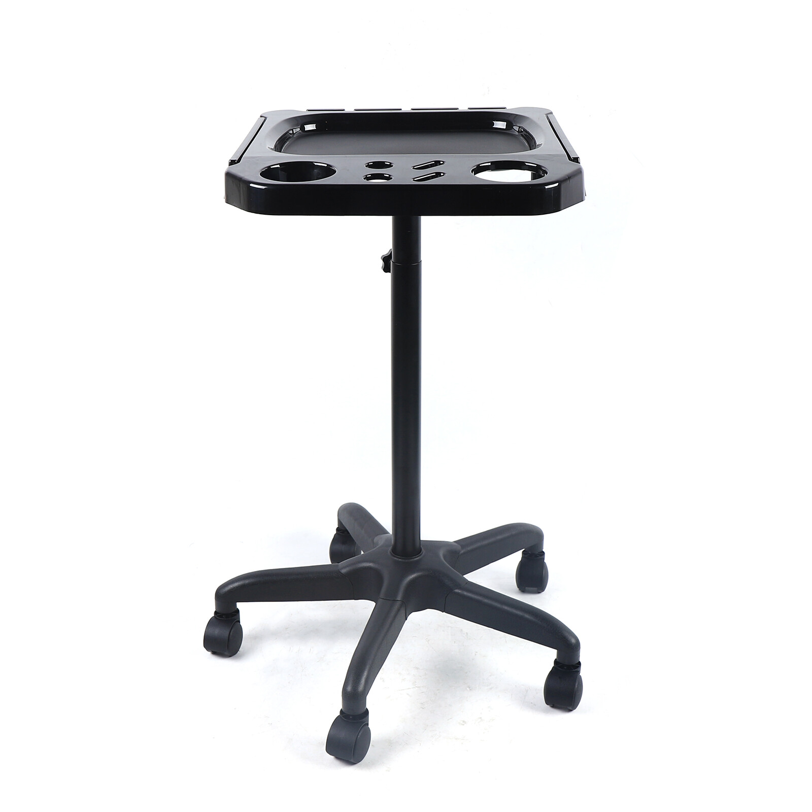 Beauty Salon Tray Rolling Cart Adjustable Height Reusable Corrosion Resistance
