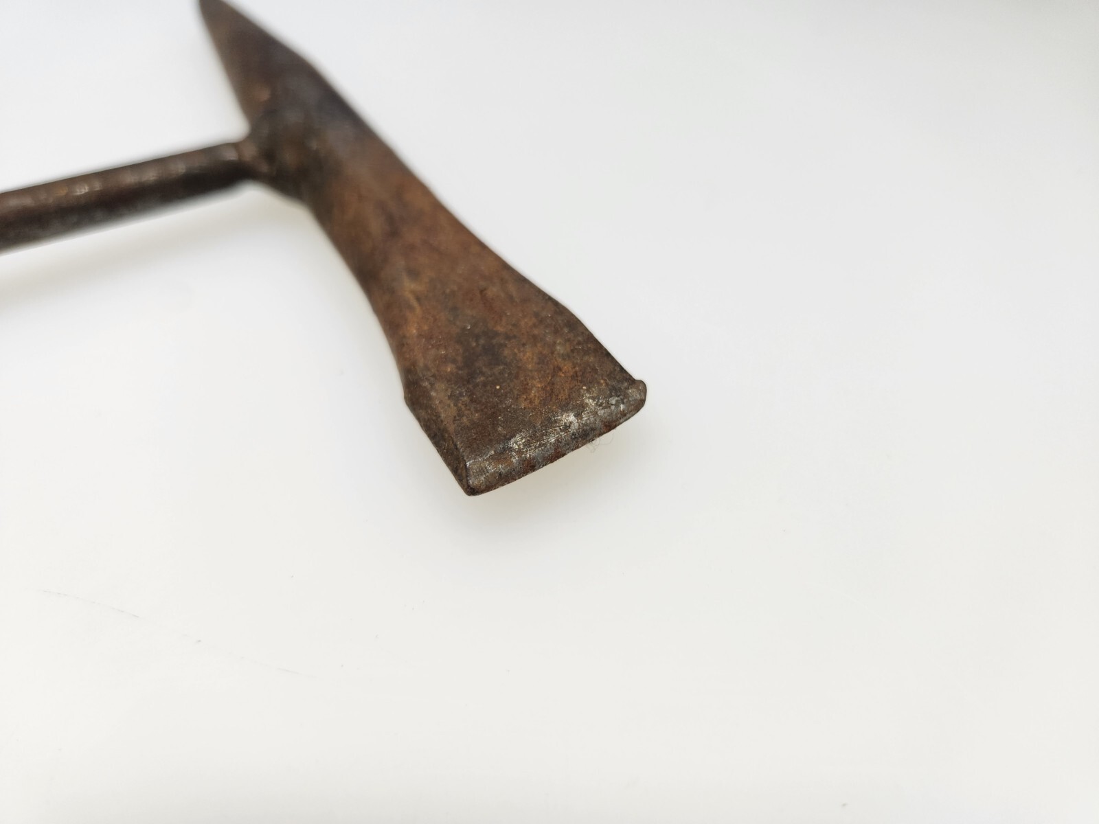 Vintage Metal Chipping Slag Flat 10" Hammer Chisel with Coil Spring Handle