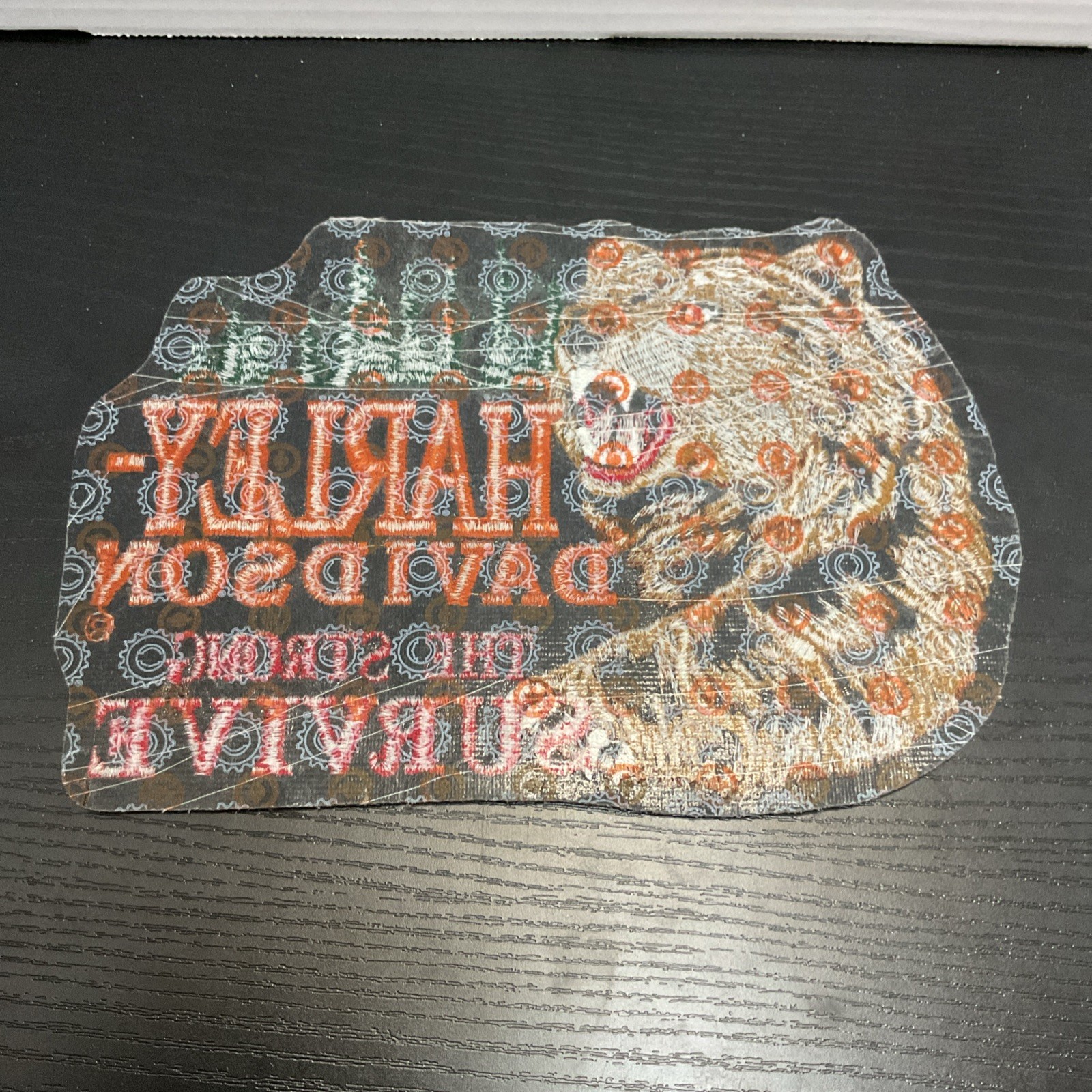 Harley-Davidson Motorcycles BEAR Embroidered Patch "The Strong Survive”