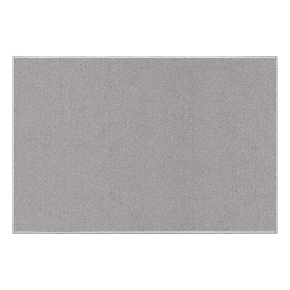 UNITED VISUAL PRODUCTS UV646AEZ-GREY-SATIN Bulletin Board, Fabric, 48H x 72W In