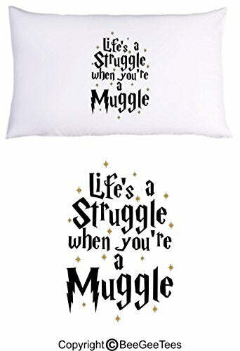 Life's A Struggle When You're A Mug Funny Magic School Wizard Pillowcase (1 Quee