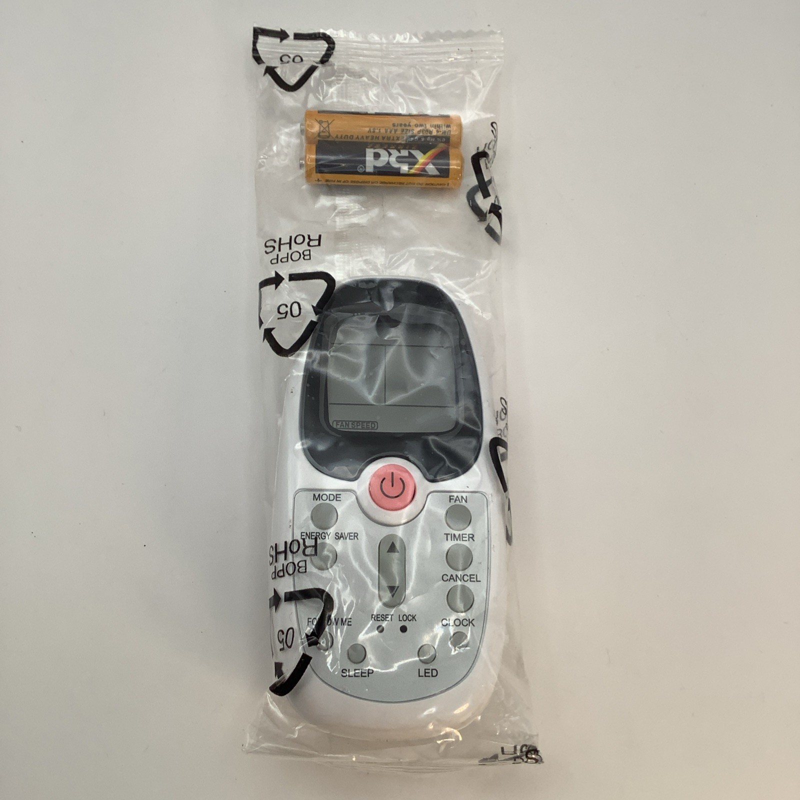 New AC Remote Control R09B/BGCE w/ Batteries Sleep Timer LED Fan Mode Lock