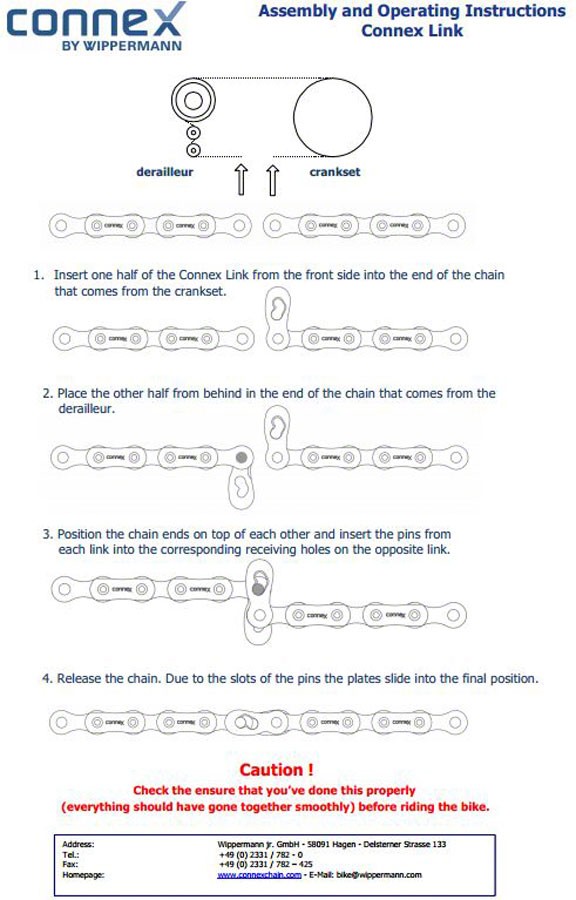 Connex 10-Speed 8-Pattern Bicycle Chain with Nickel Coating & High-Performance