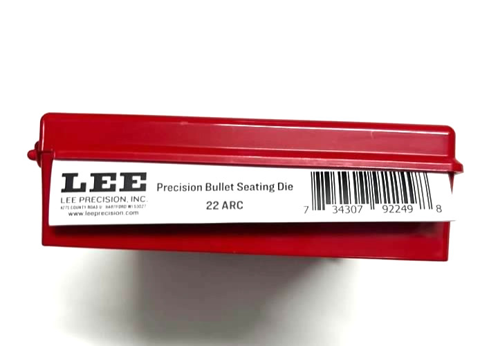 Lee 92249 22 ARC Micrometer Precision Bullet Seating Die With 4 Die Storage Case