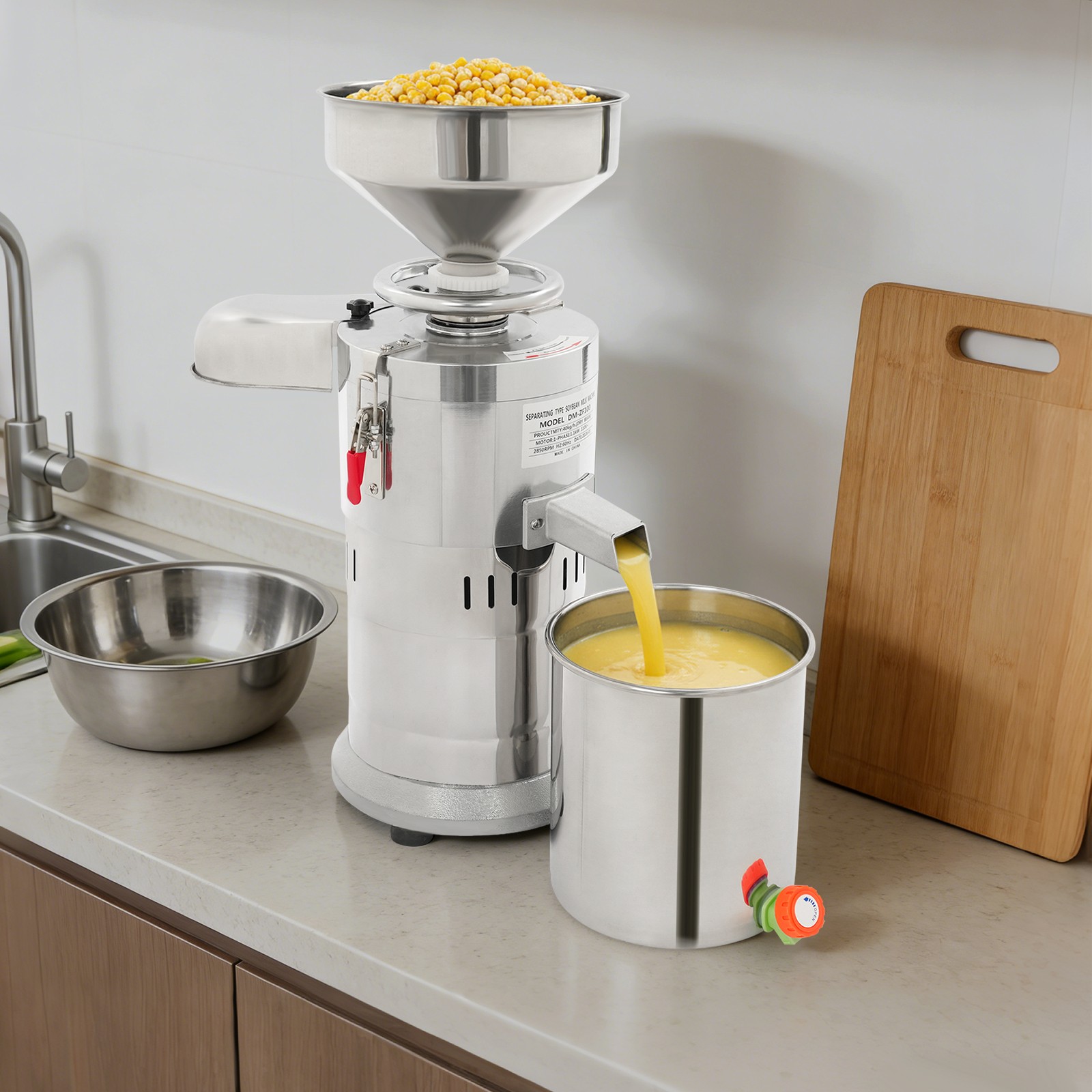 Electric Soybean Milk Machine Commercial Soy Milk Maker Machine Separating 1100W