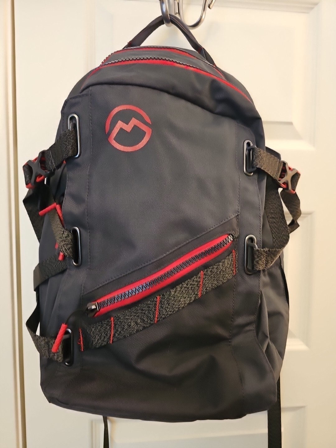 Nathan Kinney Outdoor Backpack Graycwith Red