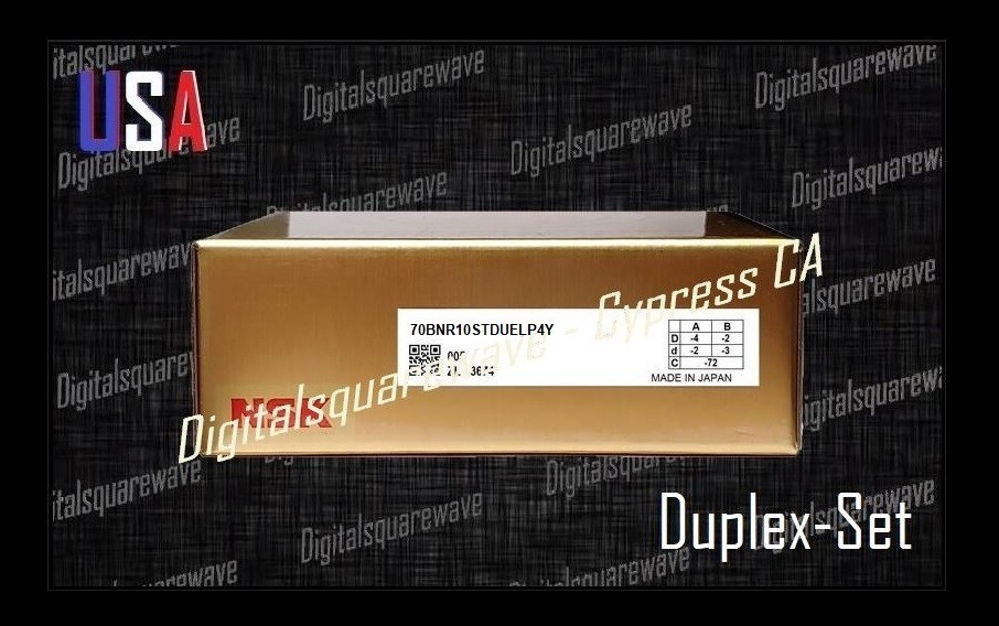 NSK 70BNR10ETYNDUELP4Y Ultra High - Speed Spindle Bearings (Set of Two)