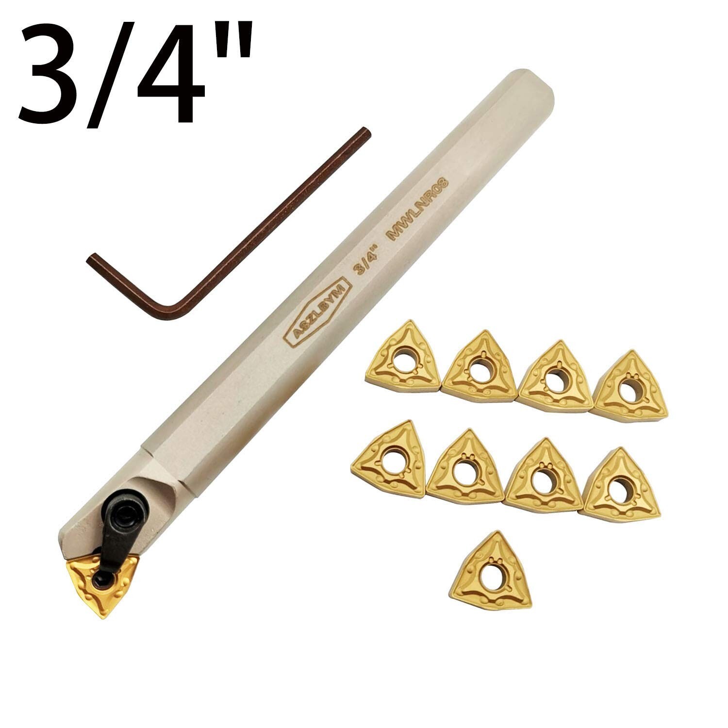 3/4 combination set outer circle+boring tool holder+10pcs WNMG080408 insertion