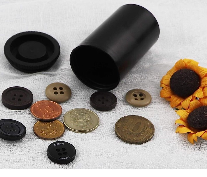 25 Pack of Film Canisters with Caps for Storage of Film, rings, buttons, coins