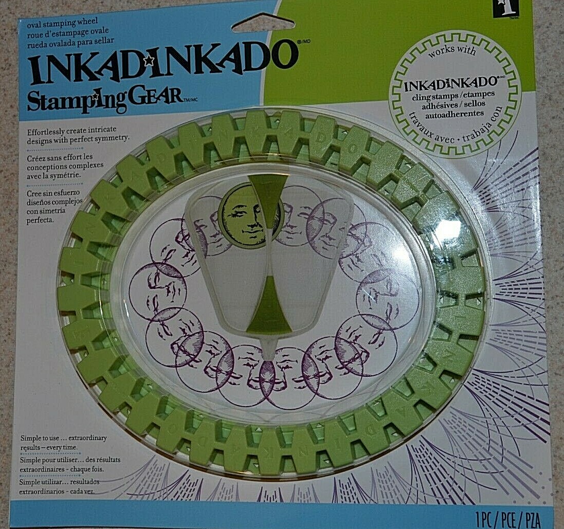 Inkadinkado StampIng Gear Oval Stamping Wheel and oval cog Brand New