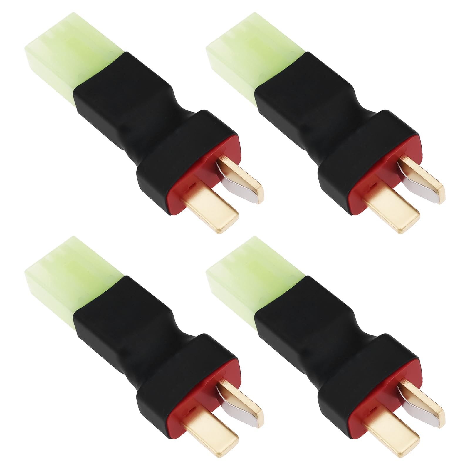 4Pcs Deans T-Plug to Mini T Connector Adapter with T-Amiya for Airsoft Lipo B...