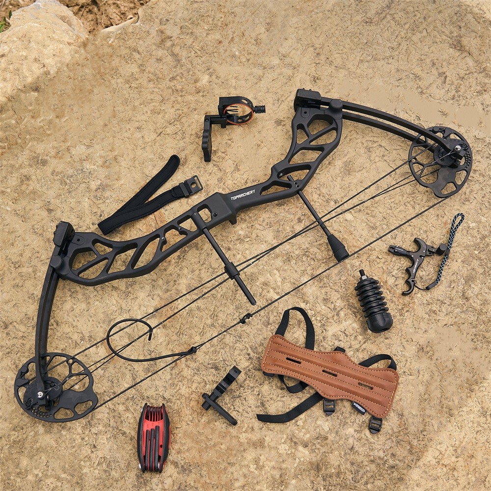 19-70lbs Compound Bow Arrows Kit Hunting Adjustable Archery Hunt Shooting Target