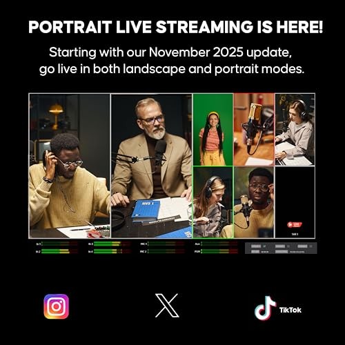 GoStream Deck HDMI Pro Live Streaming Multi Camera Video Mixer Switcher with