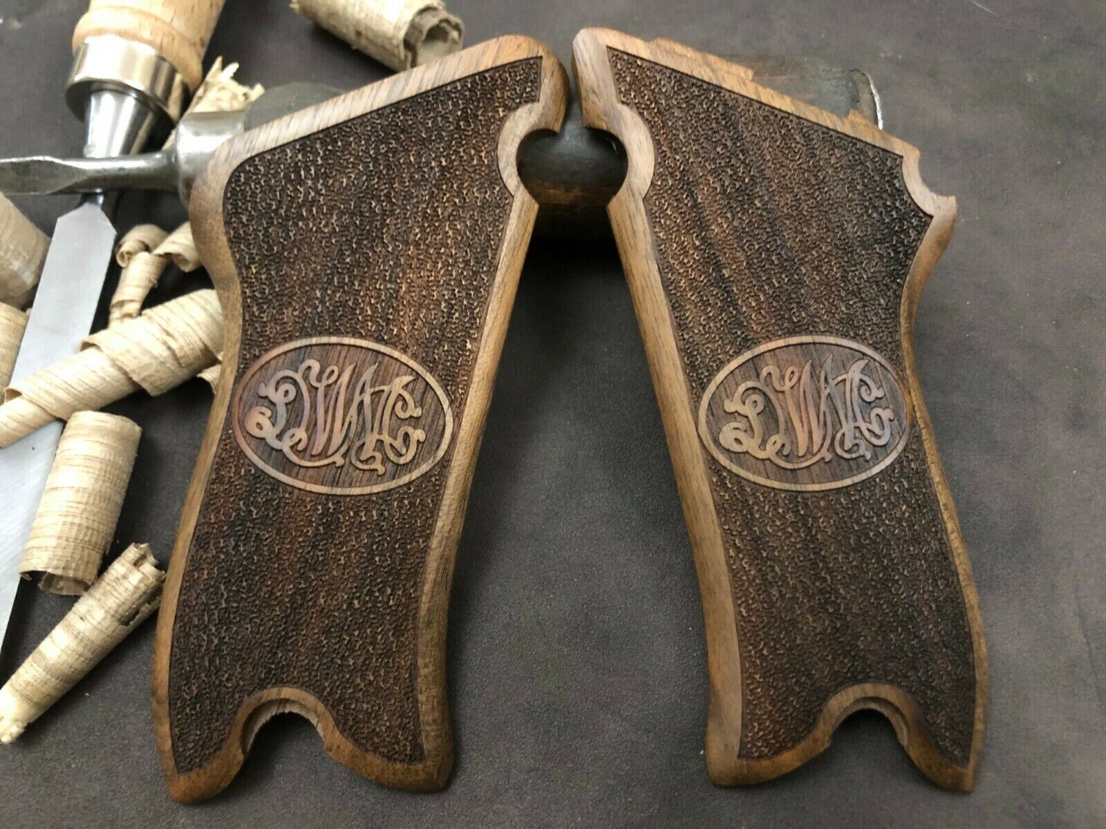 Luger P 08 Turkish Walnut Grips Handmade. DWM. US Based Seller. The Best Quality