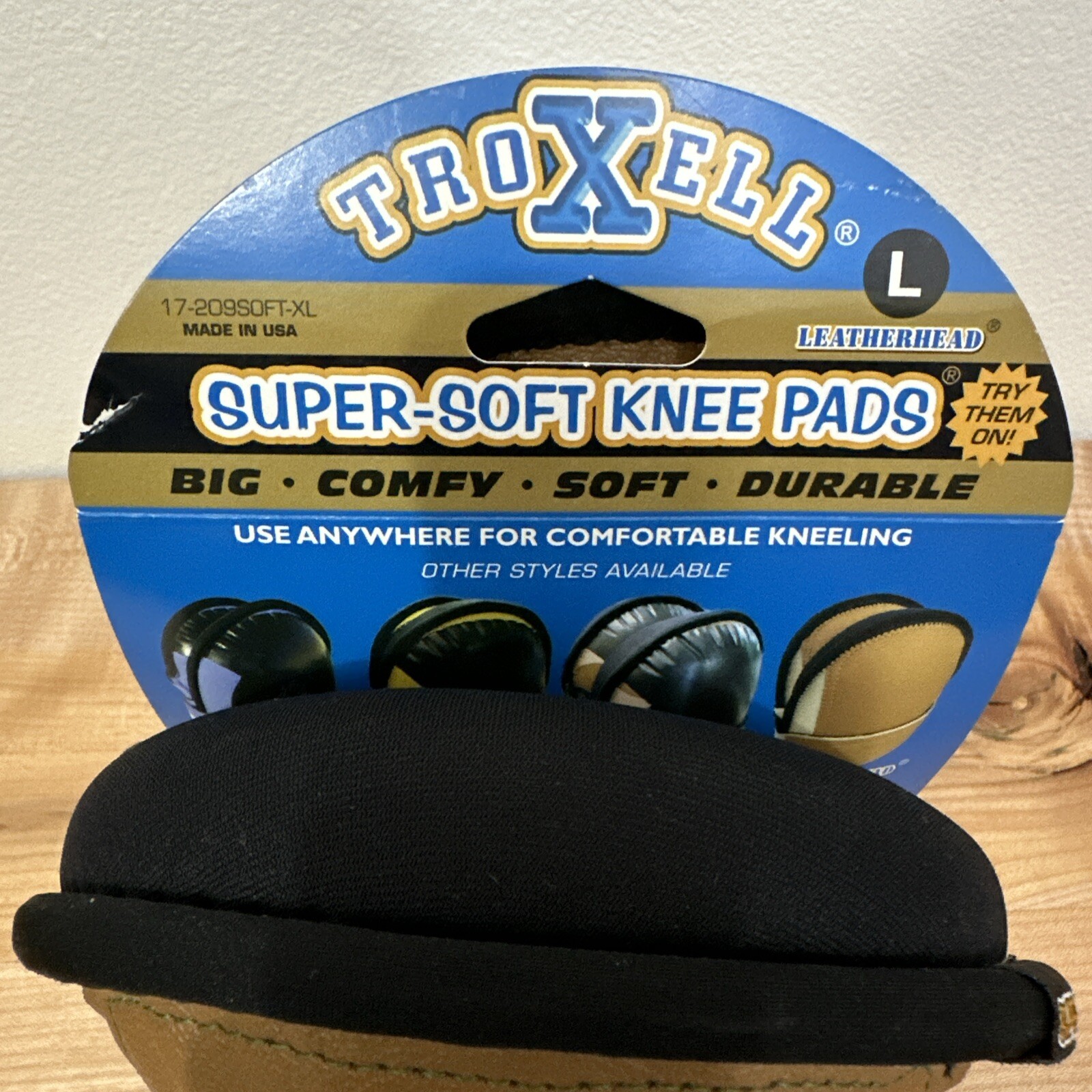 NEW SuperSoft Leatherhead Kneepads Size Large Troxell Leatherhead