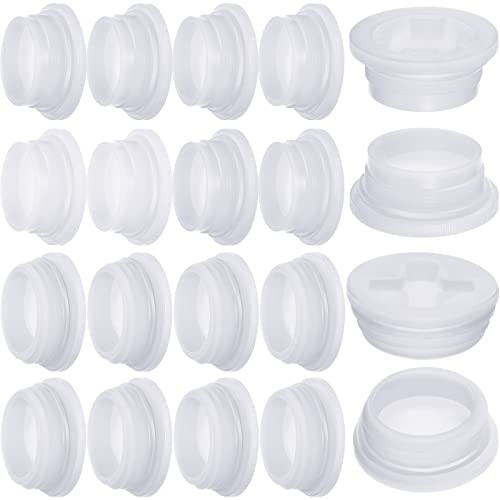 Poly Drum Bung Caps 2 in Fine Coarse Thread White 16 Pack