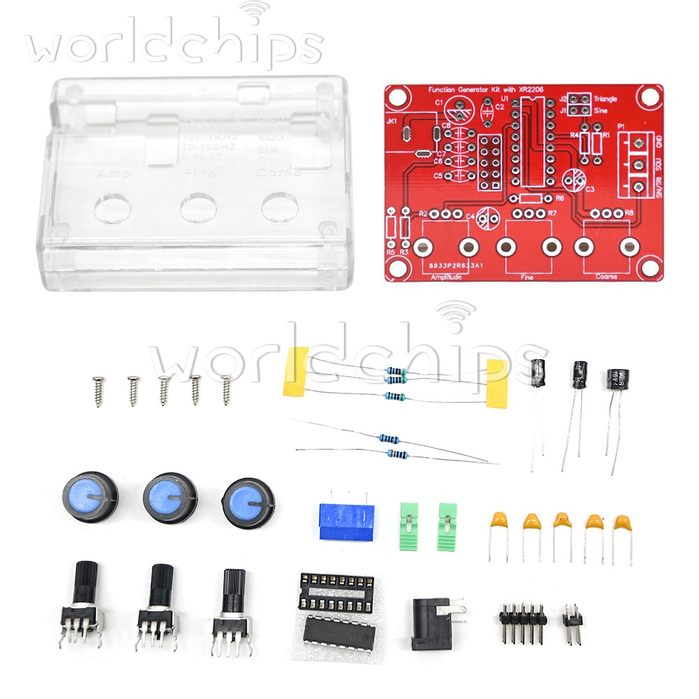 XR2206 Function Signal Generator DIY Kit Sine/Triangle/Square Wave 9-12V DC