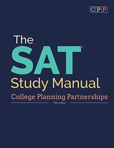 The SAT Study - Paperback, by College Planning Partnerships; - Very Good n