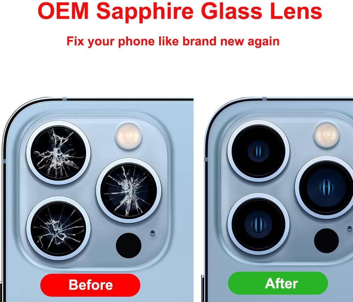 OEM Back Camera Glass Lens Replacement for iphone 13 pro / 13 max