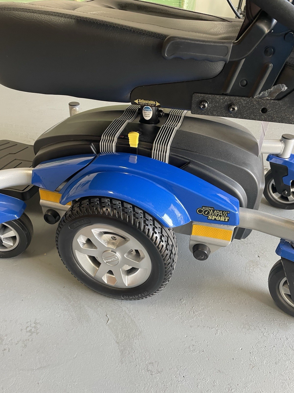 Electric Power Wheelchair Golden Compass Sport Power Chair - Adjustable Power