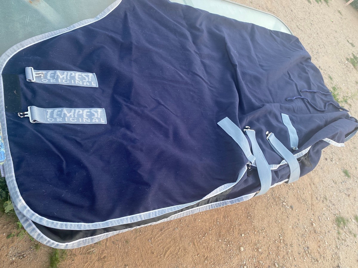75" Navy Shires TEMPEST stable sheet - Quality Made & very light use as shown