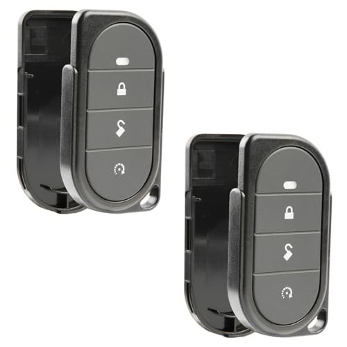 2X Keyless Entry Remote Car Key Fob 4-Button Replacement Shell Case for Two