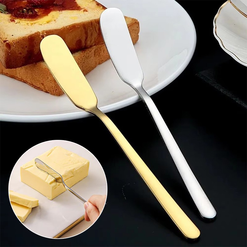 Stainless Steel Butter Knife - Cheese Spreader & Jar Spatula Kitchen Gadget