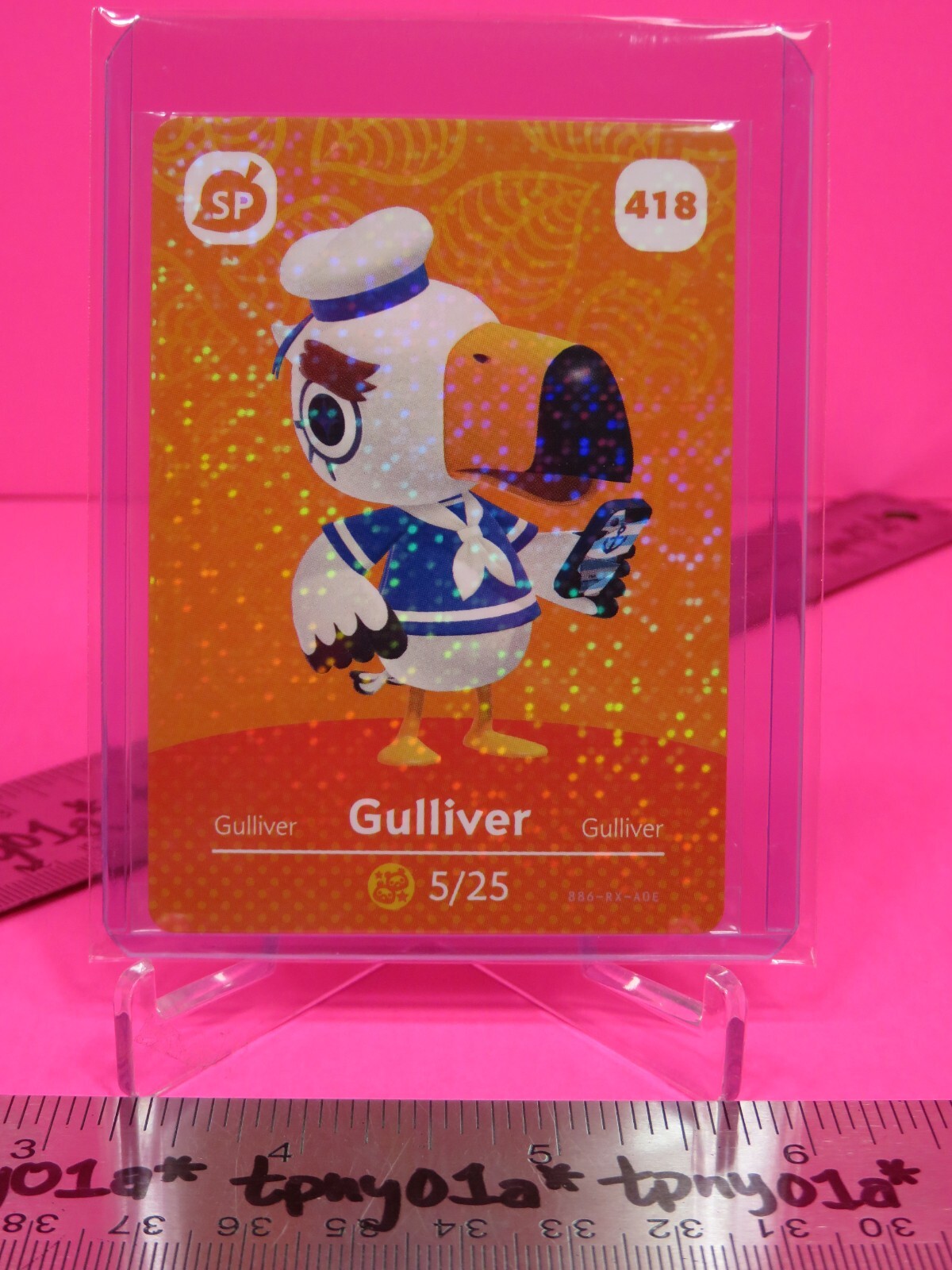 GULLIVER #418 AUTHENTIC US PACK FRESH Animal Crossing Series 5 Amiibo Card BOXWT