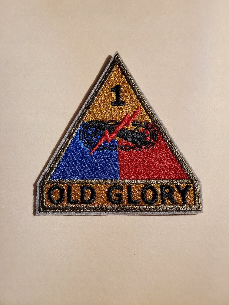 1st Armoerd Div. patch, "Old Glory"