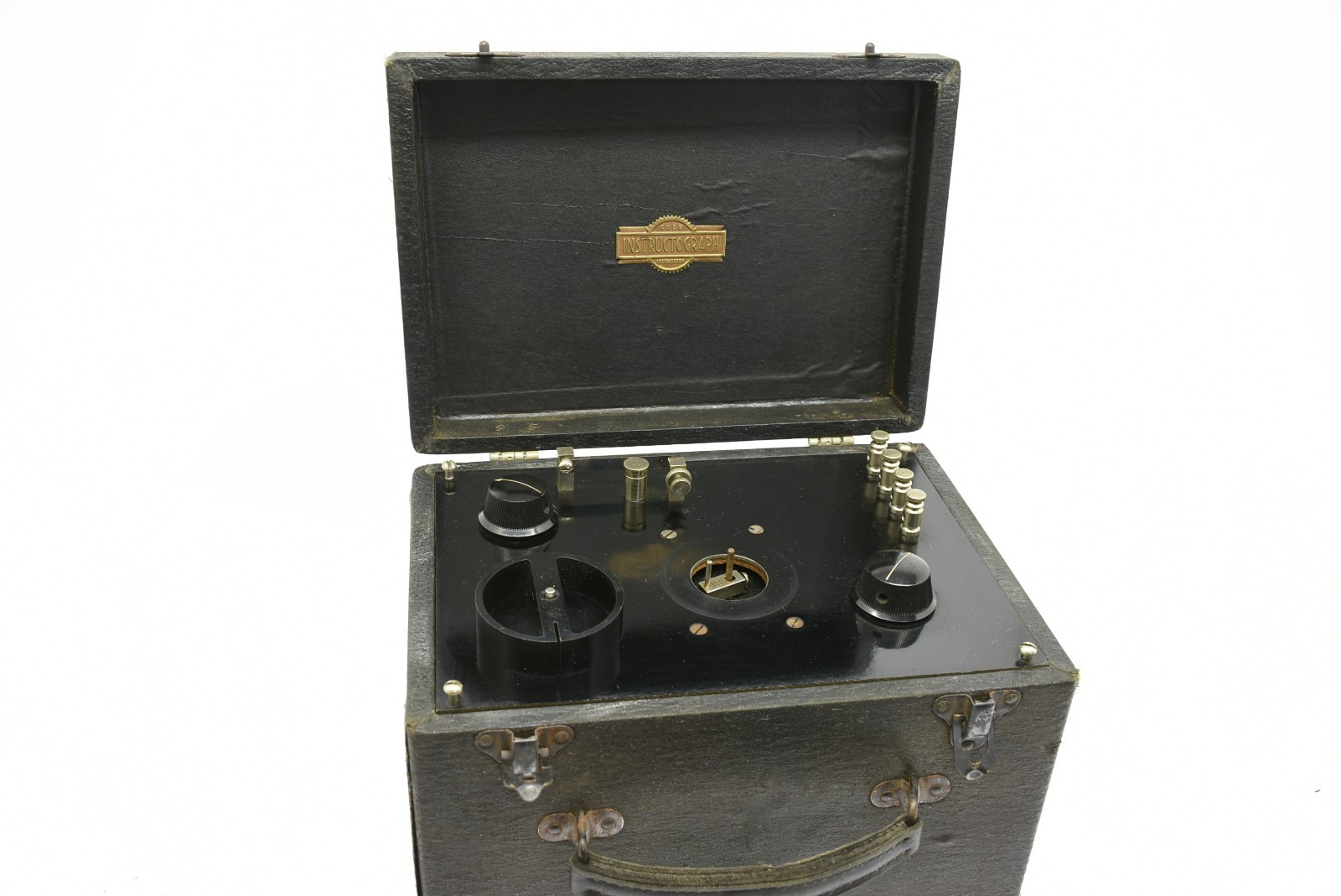 Vintage Instructograph Morse Code CW Trainer Machine + Box HAM