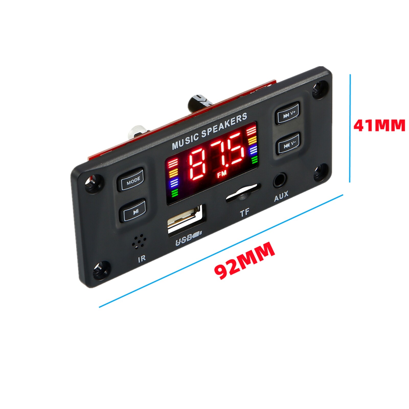 60W 2*30W Amplifier DC 12V MP3 Decoder Board Module Kit Bluetooth MP3 USB AUX FM