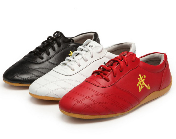 Soft cow leather beef tendon sole Kung Fu Tai Chi shoes martial arts sneakers