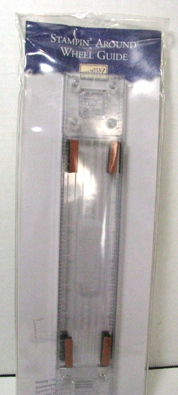 Stampin Up Stampin Around Wheel Guide 12" Snap Clear Ruler Non Skid Scrapbook