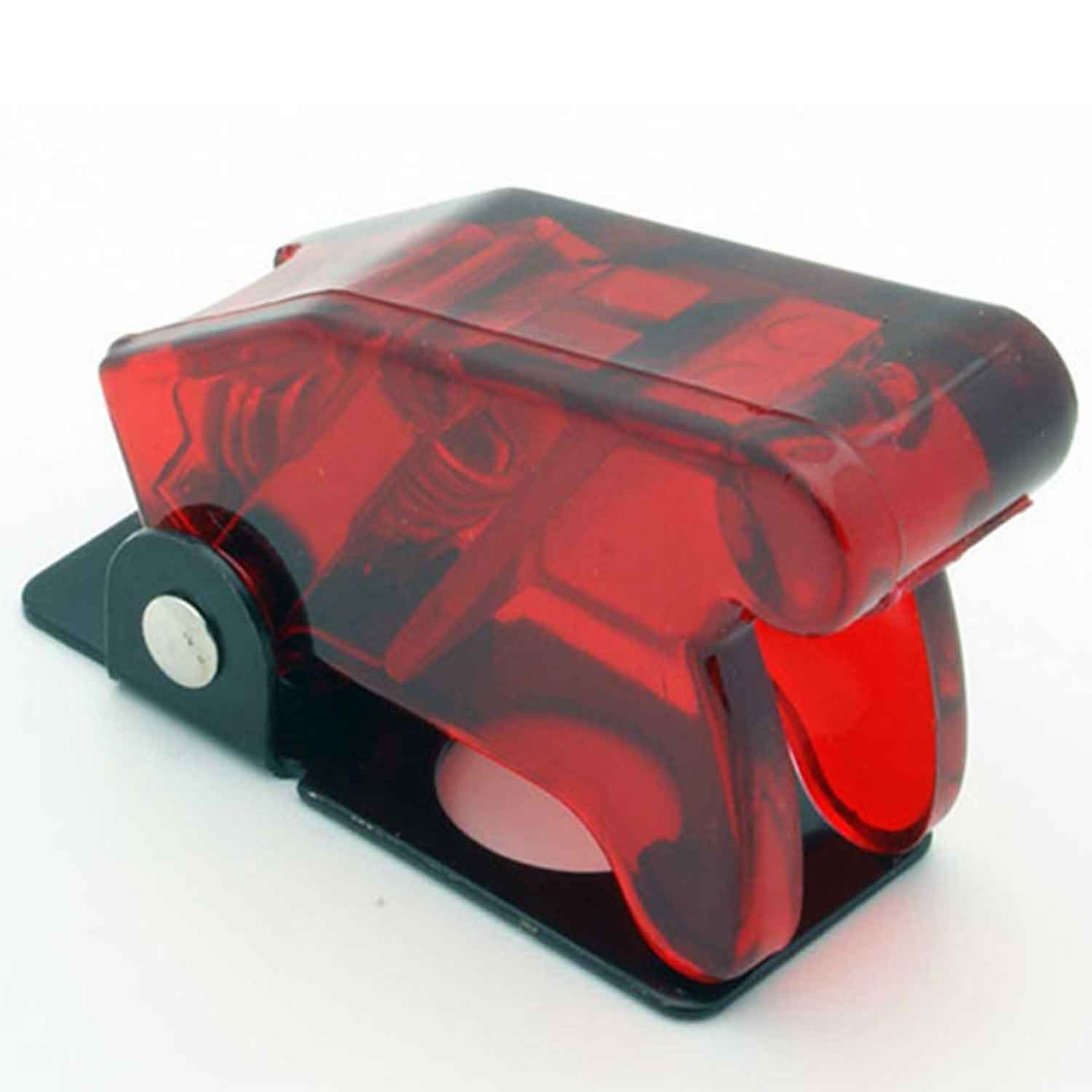 5 x Toggle Switch Safety Cover Guard Flip Up - Translucent Red Aircraft Style