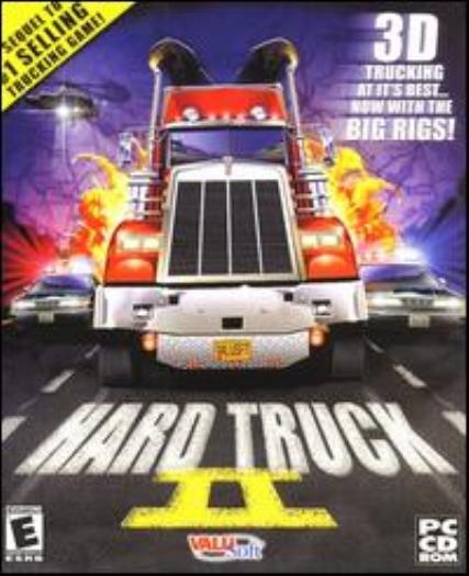 Hard Truck II 2 PC CD drive big 18 wheeler semi trucker road race racing game!