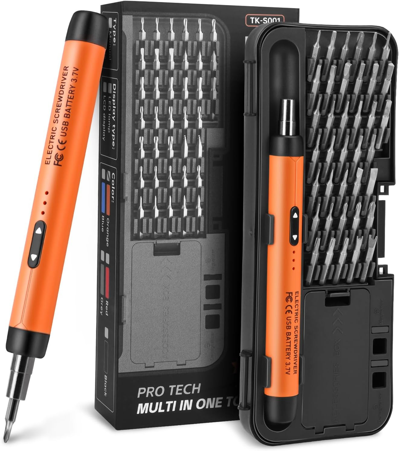 Mini Electric Screwdriver Set, Small Cordless Electric Screwdriver, 38 S2 Preici