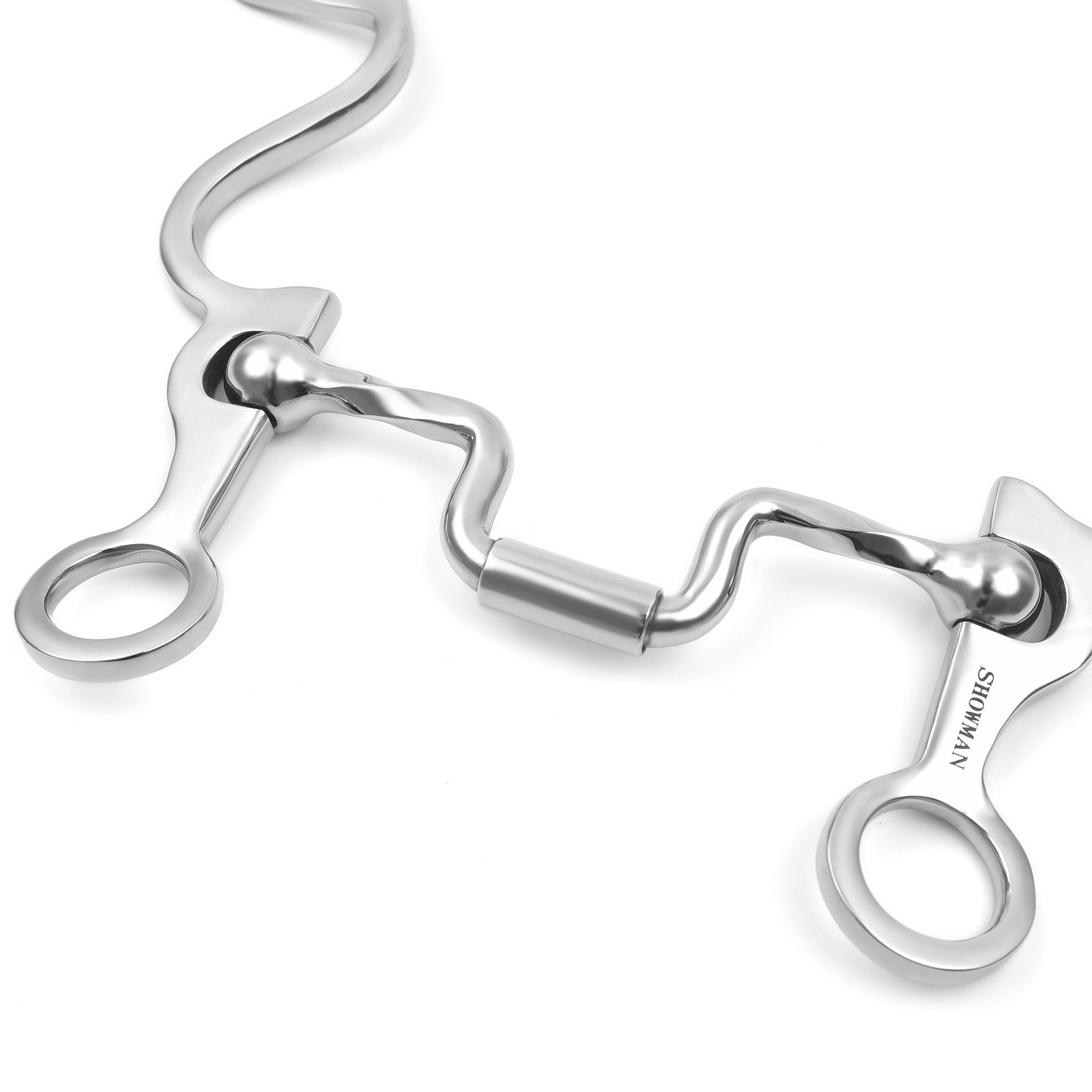 Showman Long S Shank Bit w/ Slow Twist Correction Hinge