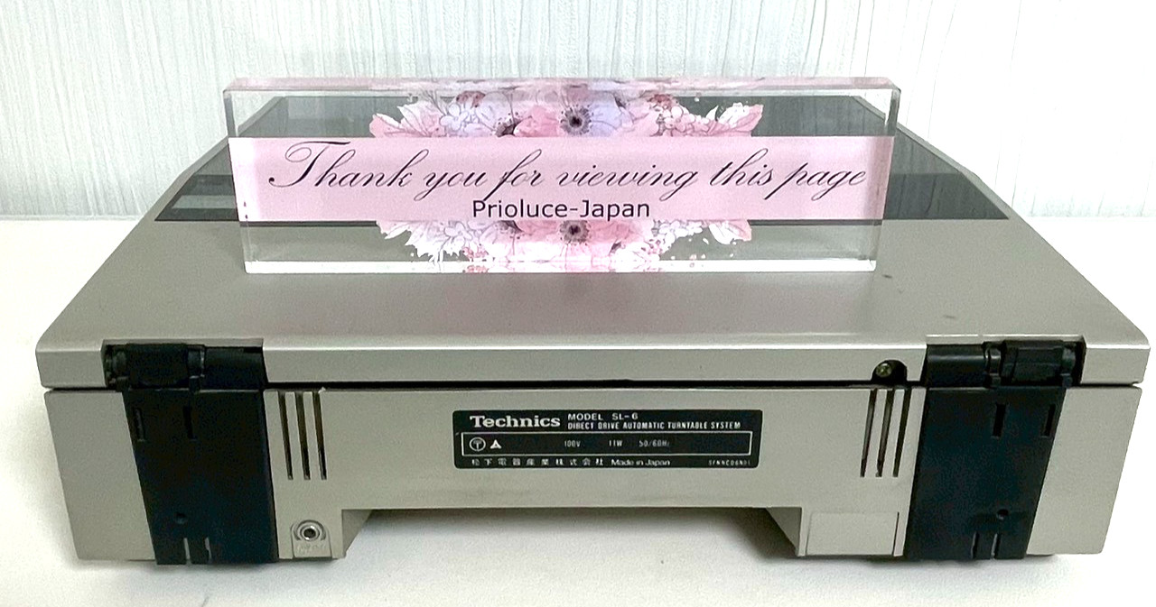 Technics SL-6 Linear Tracking Direct Drive Turntable Tested Works