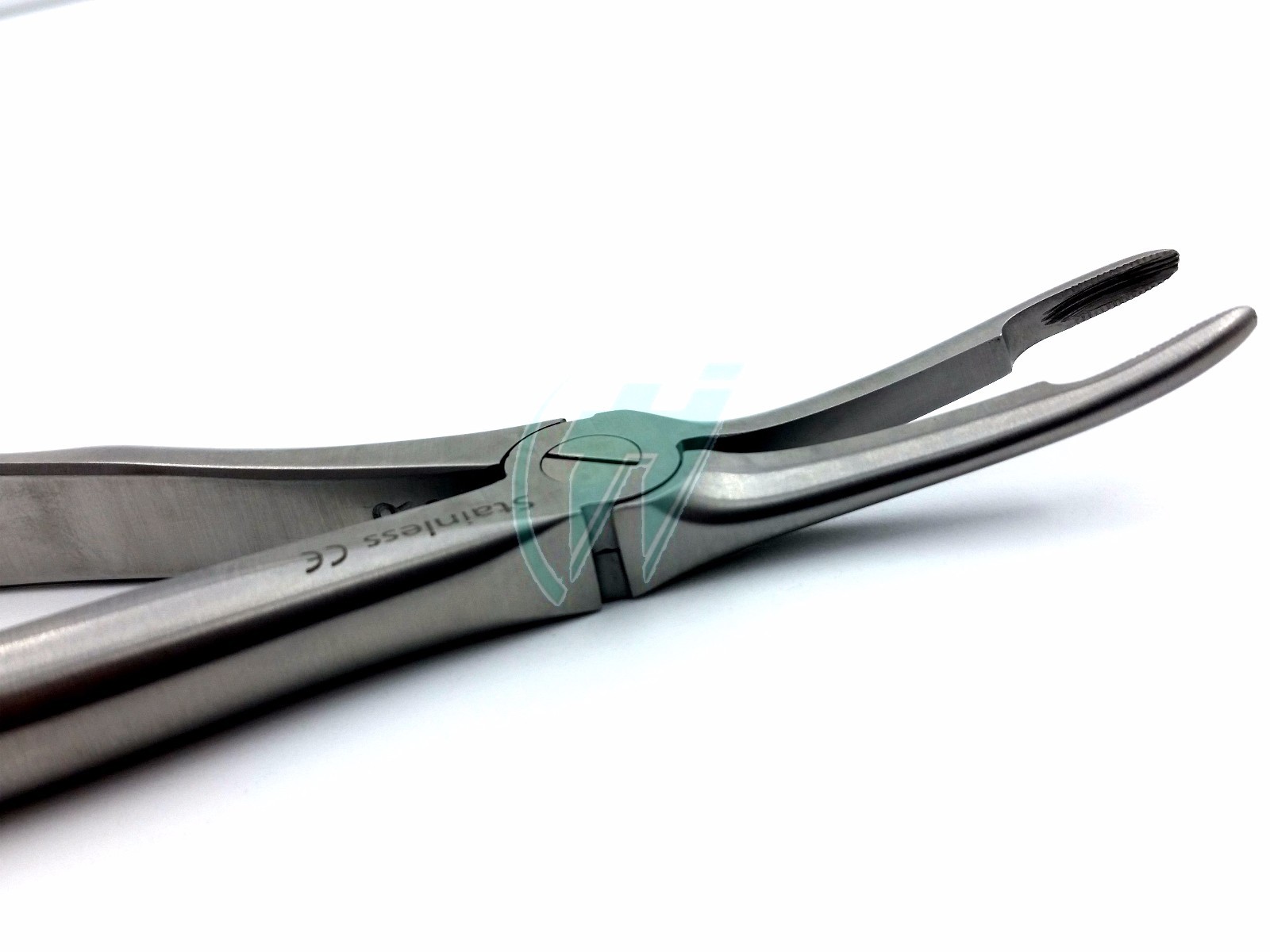 German Stainless Root Tip Dental Extracting Extraction Forceps Curved #44