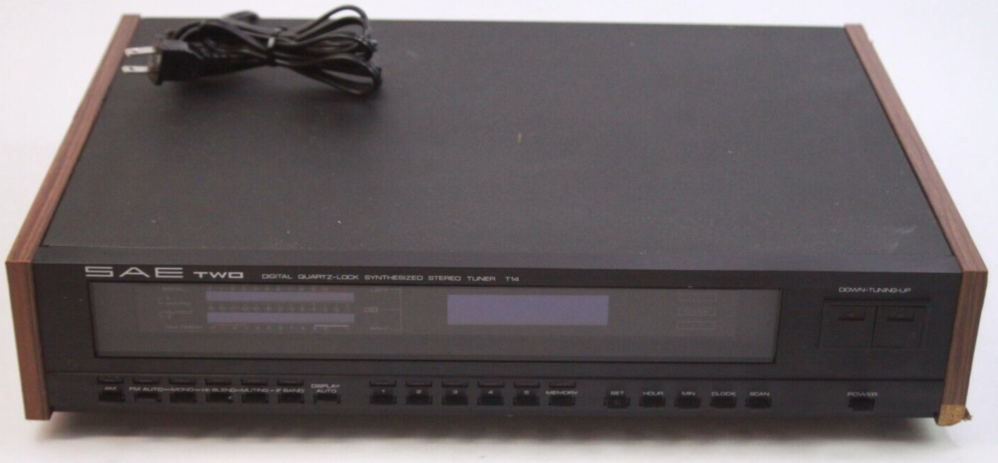 Vintage SAE Two T14 Digital Tuner Working With Issues READ DESCRIPTION