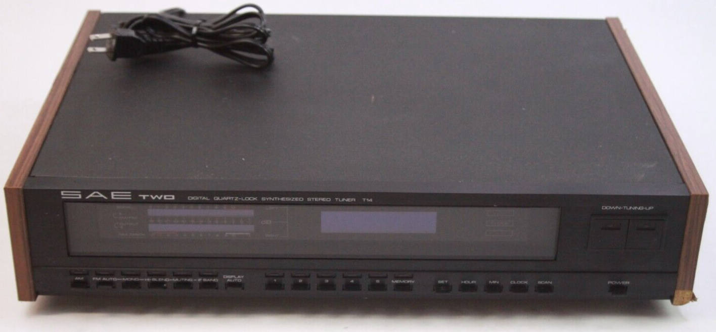 Vintage SAE Two T14 Digital Tuner Working With Issues READ DESCRIPTION
