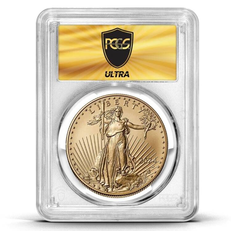 2024W Ultra Breaks HEATWAVE Silver Eagle Burnished PCGS SP70 Coin Mystery Pack