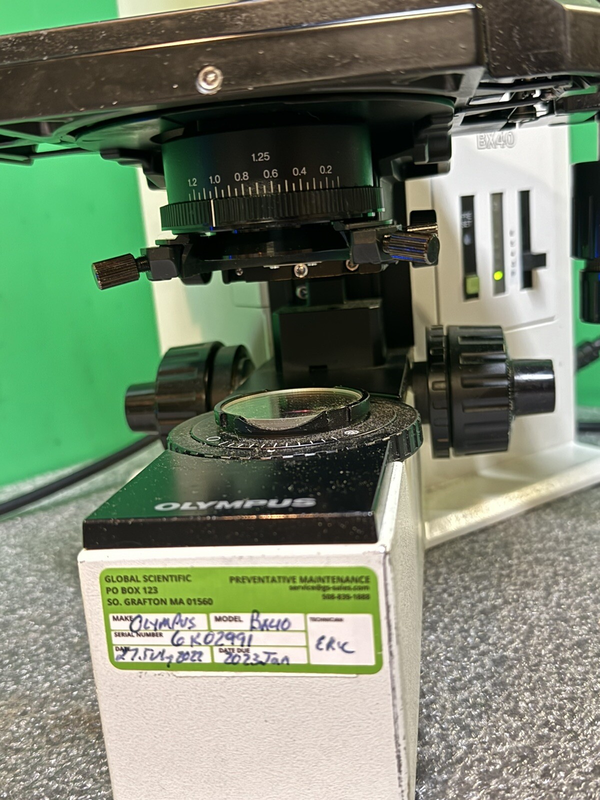 Olympus BX40F-3 BX-40F3 Laboratory Fluorescence Microscope U-TTBI Ergonomic Head
