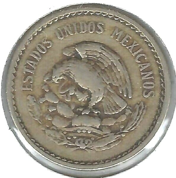 1936 Mexico Circulated Ten Centavo Coin