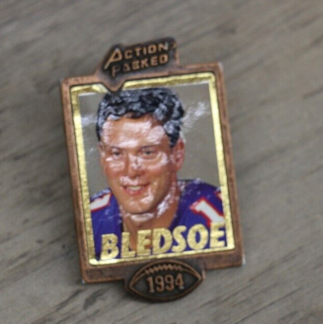 VINTAGE Action Packed NFL Badge of Honor 24KT Gold Plated Pins Limited Edition