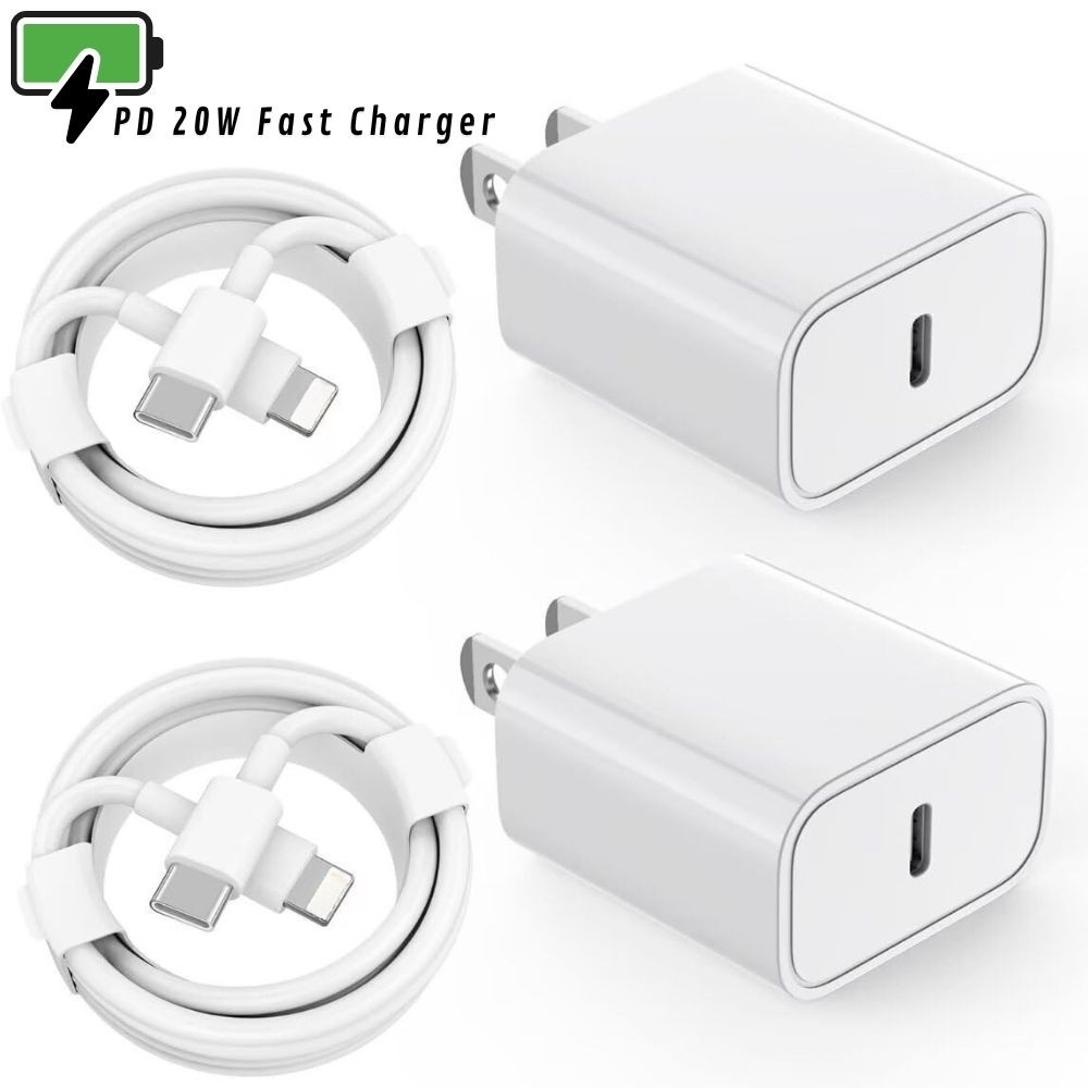 20W Fast Charger For iPhone 11 12 13 14 Pro Max Type C Charging Block Sync Cable