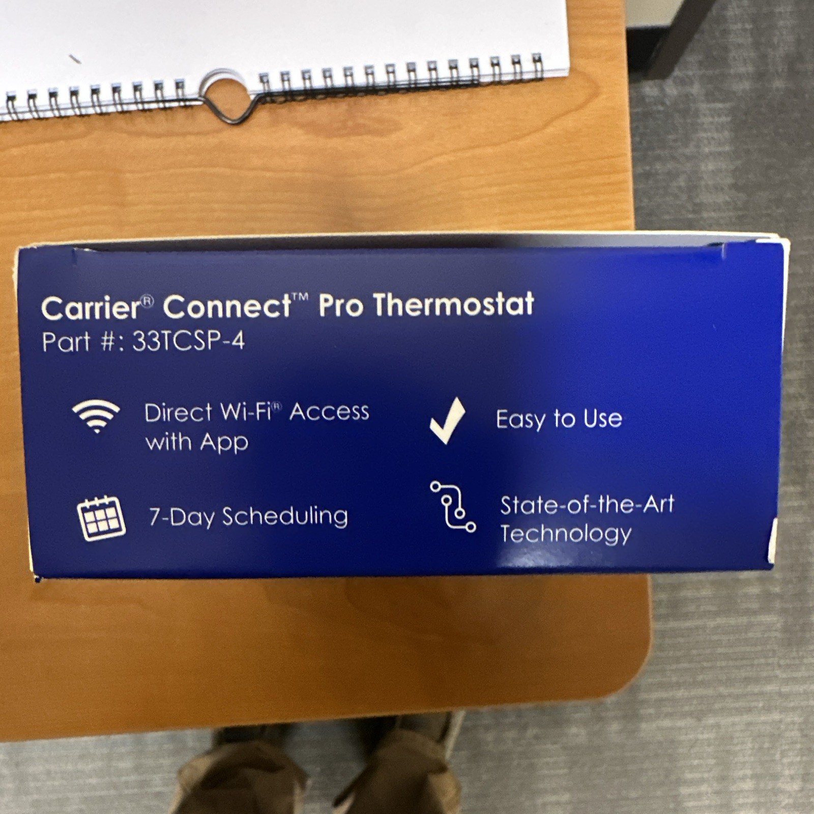 Carrier Connect Pro Thermostat 33TCSP-4 Wi-Fi 7-Day Programmable 4.3in